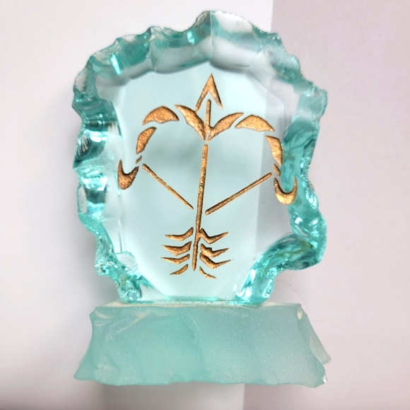 Vintage Other - SAGITTARIUS vintage standing glass art decor